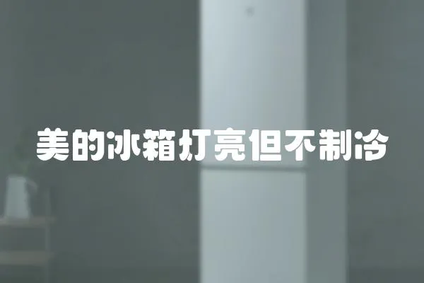 美的冰箱燈亮但不制冷