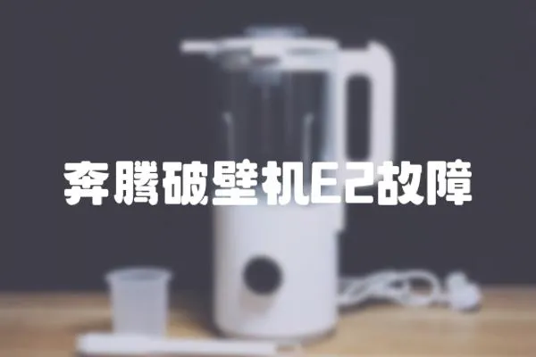奔騰破壁機(jī)E2故障