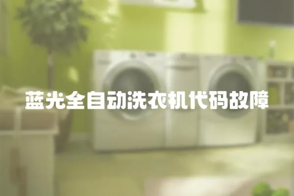 藍(lán)光全自動(dòng)洗衣機(jī)代碼故障