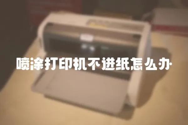 噴涂打印機不進紙怎么辦