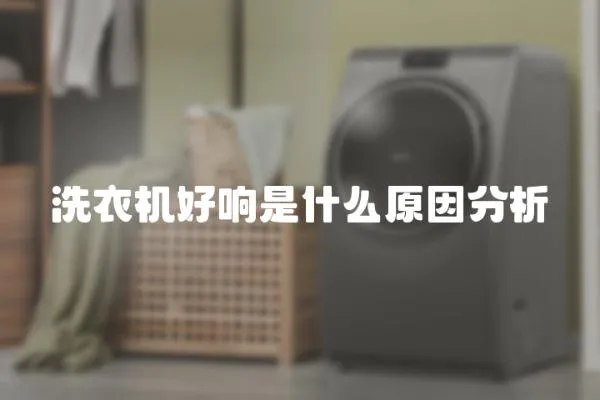 洗衣機好響是什么原因分析
