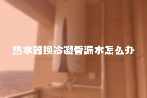 熱水器換冷凝管漏水怎么辦