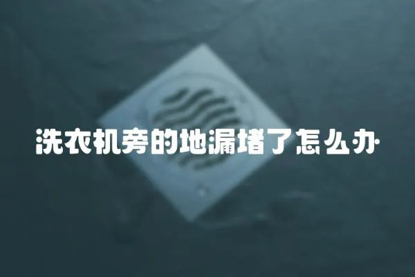 洗衣機旁的地漏堵了怎么辦