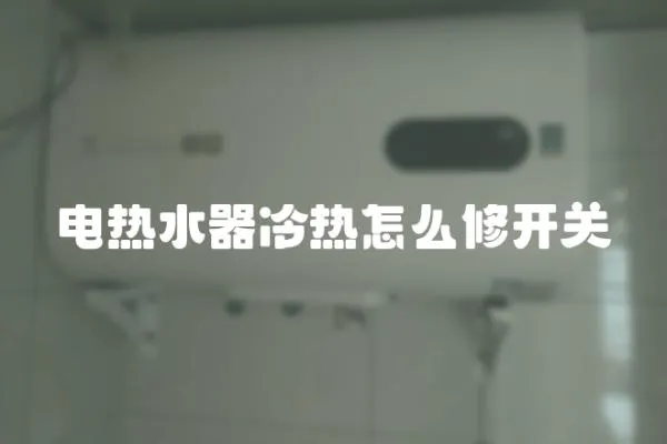 電熱水器冷熱怎么修開關