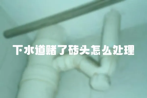 下水道賭了磚頭怎么處理