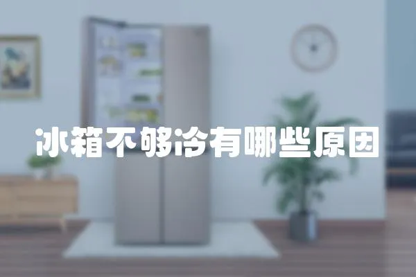 冰箱不夠冷有哪些原因