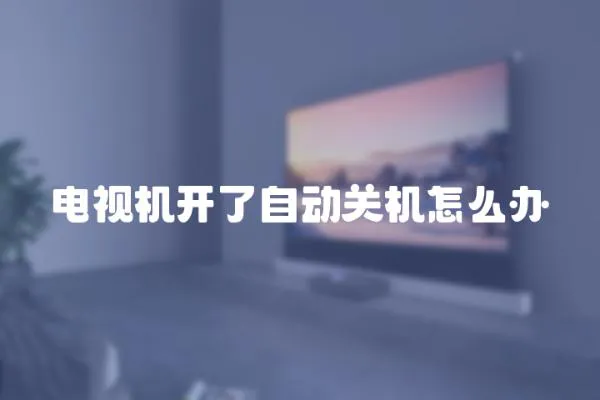 電視機(jī)開了自動(dòng)關(guān)機(jī)怎么辦