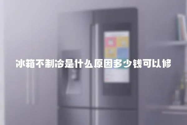 冰箱不制冷是什么原因多少錢可以修
