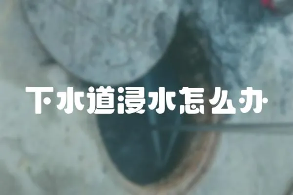 下水道浸水怎么辦
