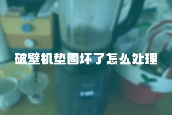 破壁機(jī)墊圈壞了怎么處理