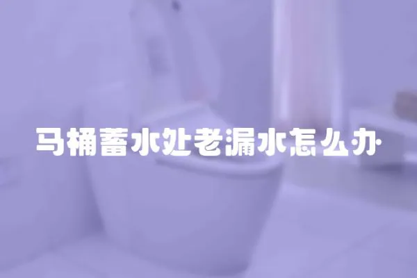 马桶蓄水处老漏水怎么办