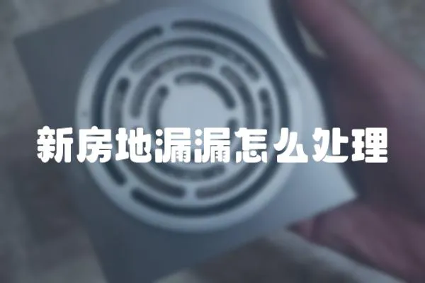 新房地漏漏怎么處理