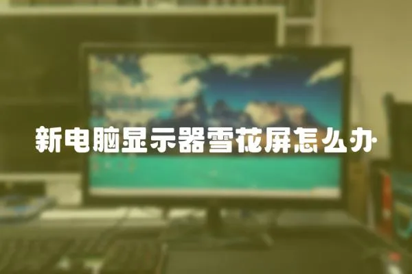 新電腦顯示器雪花屏怎么辦