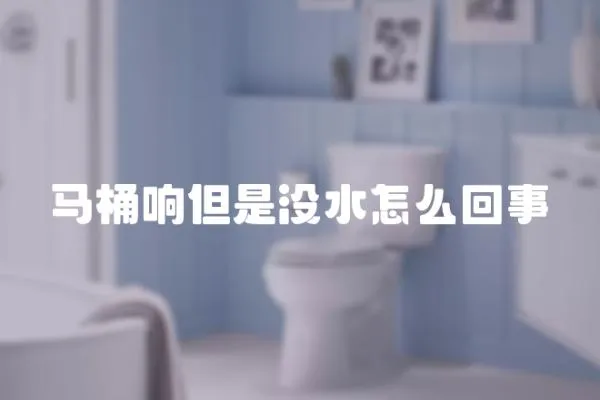 馬桶響但是沒水怎么回事