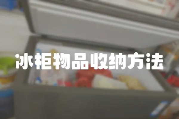 冰柜物品收納方法