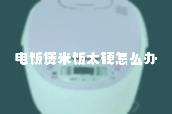 電飯煲米飯?zhí)苍趺崔k