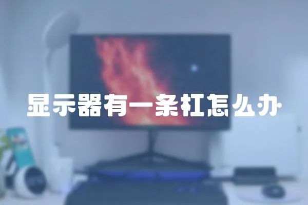 顯示器有一條杠怎么辦