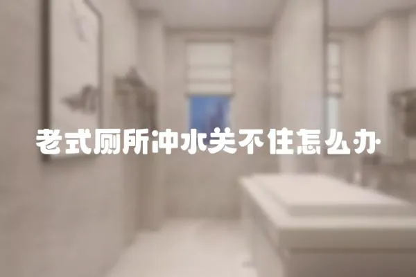 老式廁所沖水關不住怎么辦