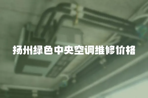 揚(yáng)州綠色中央空調(diào)維修價格