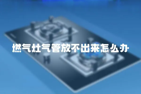 燃氣灶氣管放不出來怎么辦