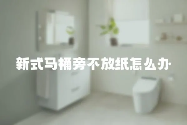 新式馬桶旁不放紙怎么辦