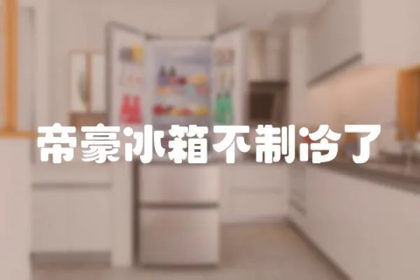 帝豪冰箱不制冷了