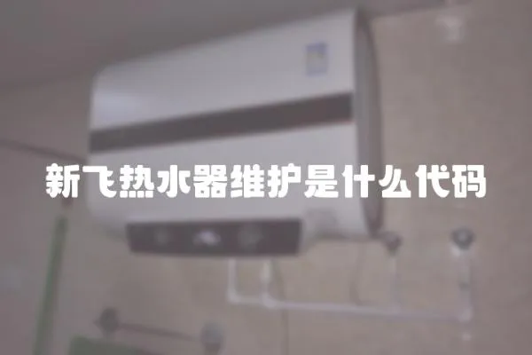 新飛熱水器維護是什么代碼