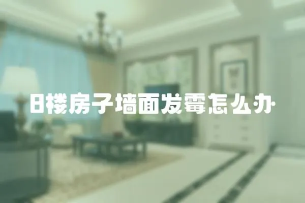 8樓房子墻面發霉怎么辦