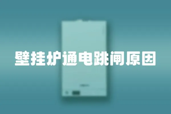壁掛爐通電跳閘原因