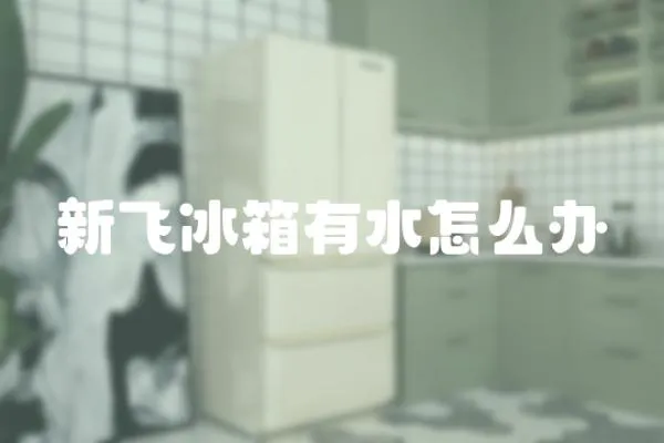 新飛冰箱有水怎么辦