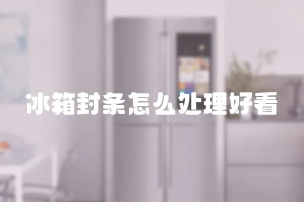 冰箱封條怎么處理好看