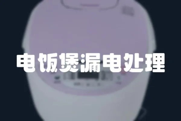 電飯煲漏電處理