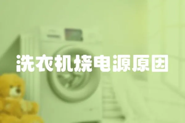 洗衣機燒電源原因