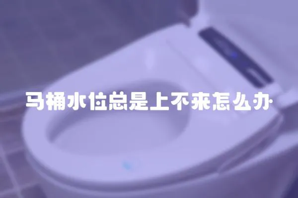 馬桶水位總是上不來怎么辦