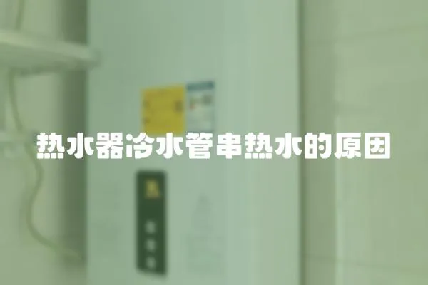 熱水器冷水管串熱水的原因