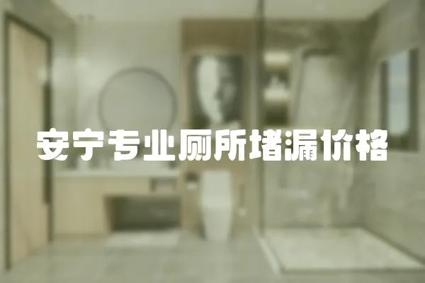 安寧專業廁所堵漏價格