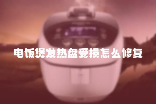 電飯煲發(fā)熱盤受損怎么修復(fù)