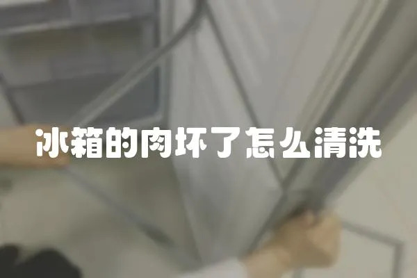 冰箱的肉壞了怎么清洗