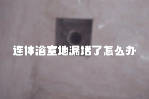連體浴室地漏堵了怎么辦
