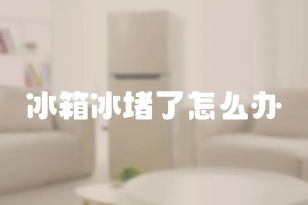 冰箱冰堵了怎么辦