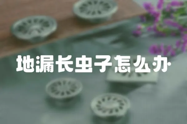 地漏長蟲子怎么辦