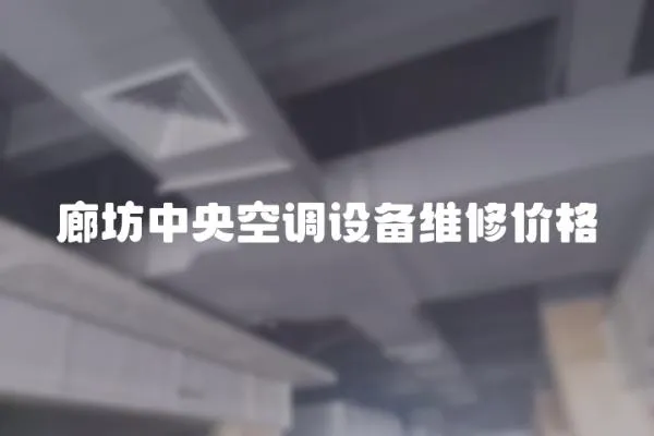 廊坊中央空調(diào)設(shè)備維修價格