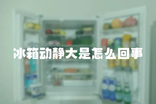 冰箱動靜大是怎么回事