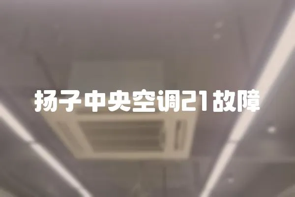 揚(yáng)子中央空調(diào)21故障