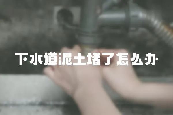 下水道泥土堵了怎么辦