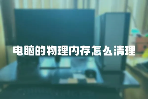 電腦的物理內存怎么清理