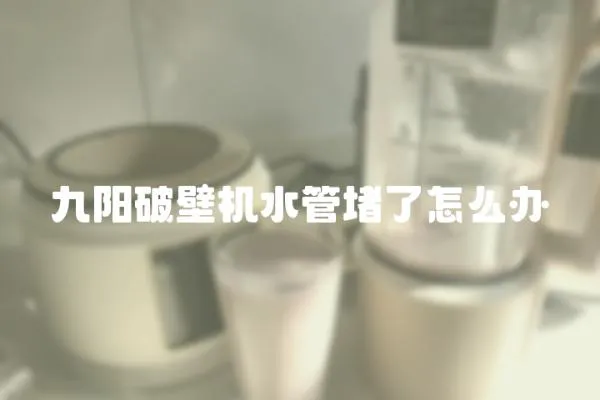 九陽(yáng)破壁機(jī)水管堵了怎么辦