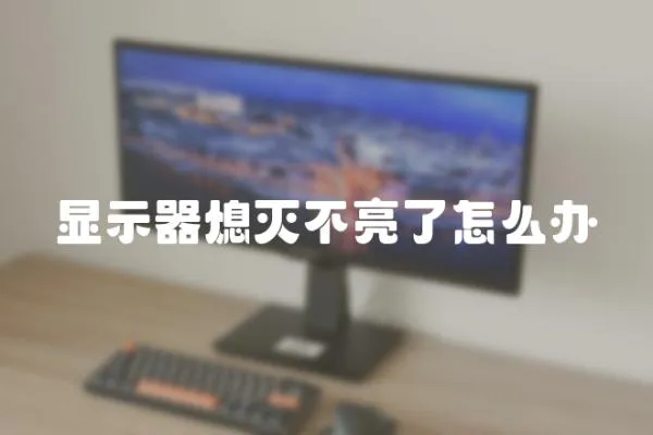 顯示器熄滅不亮了怎么辦
