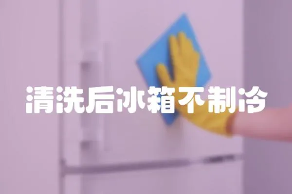 清洗后冰箱不制冷