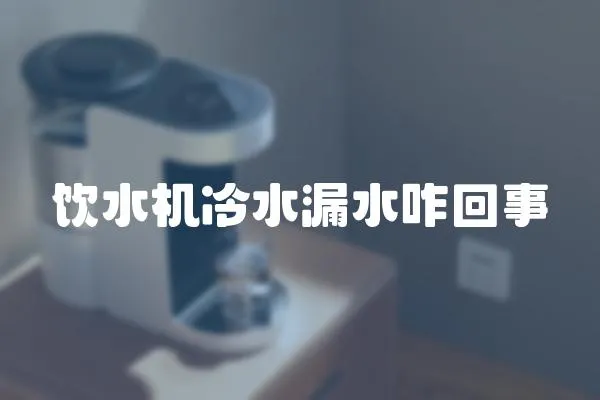 飲水機冷水漏水咋回事